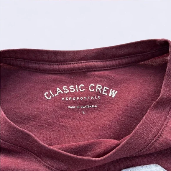 Aeropostale burgundy short sleeve top - Picture 3 of 6